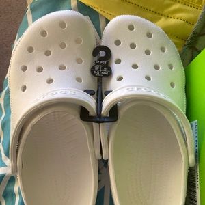 Never worn white crocs!!